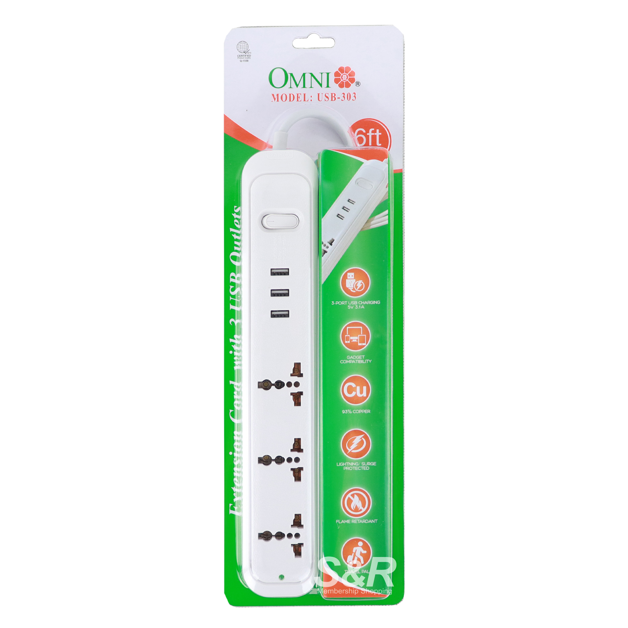 Usb port extension cord online